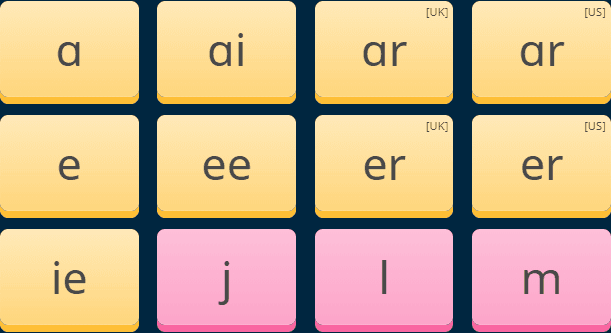 Phonics soundboard